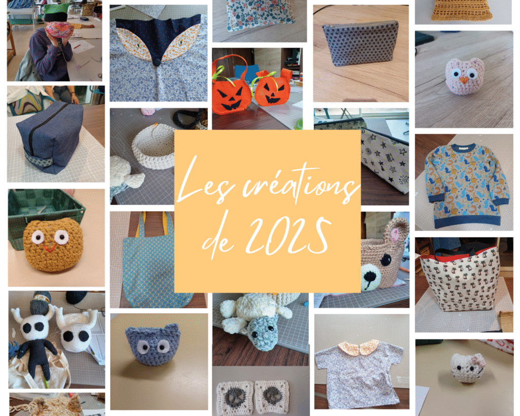 Rétrospective 2025 : une année riche en ateliers couture et crochet