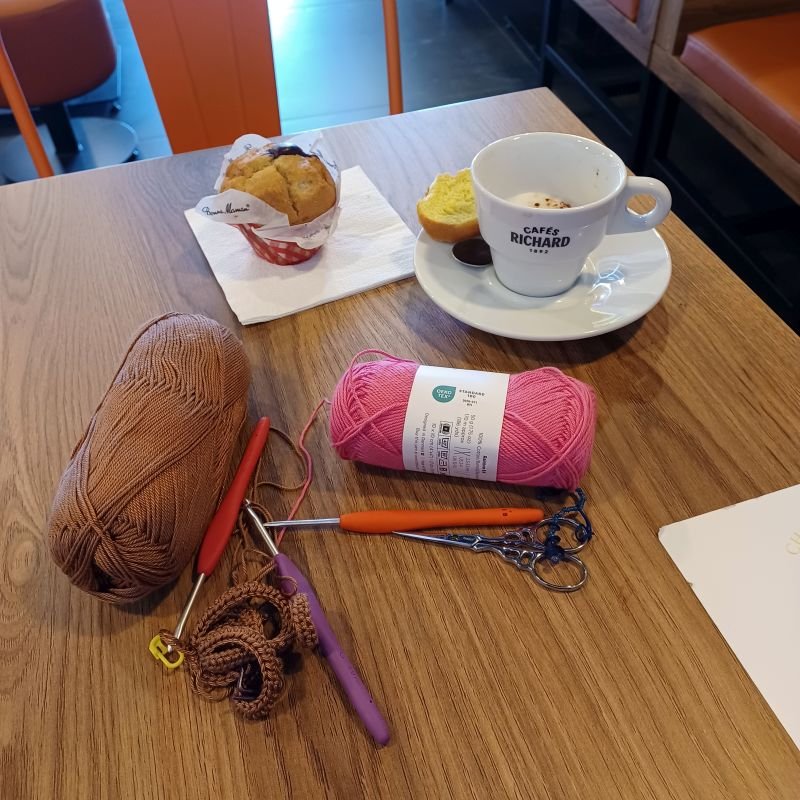 café crochet tricot détails