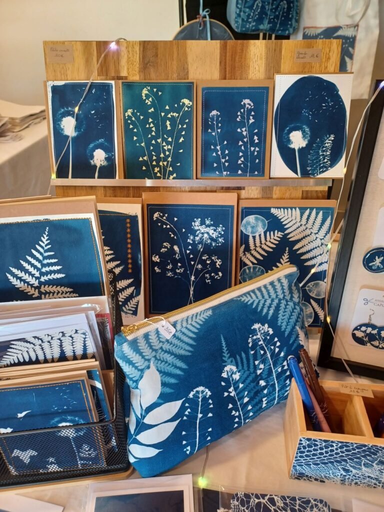 créations cyanotype carnets