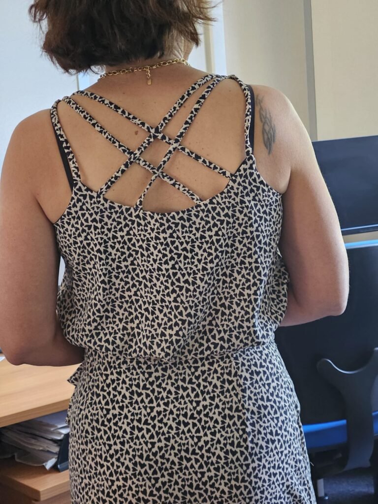 top à bretelles cours de couture chassieu