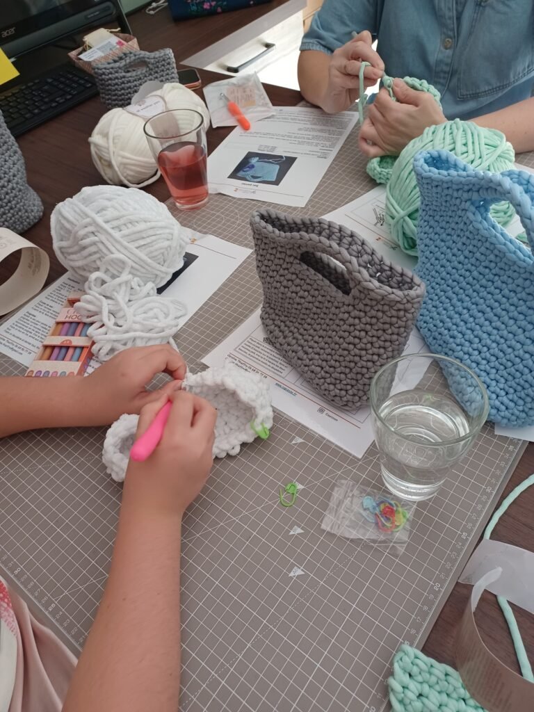 cours de crochet duo mère fille